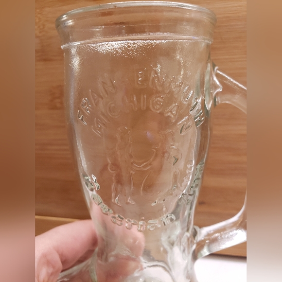 Frankenmuth Michigan Bavarian Inn Cowboy Boot Glass Mug - Picture 2 of 5